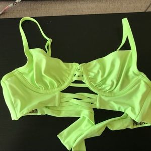 Lime Green Maaji Bikini Top